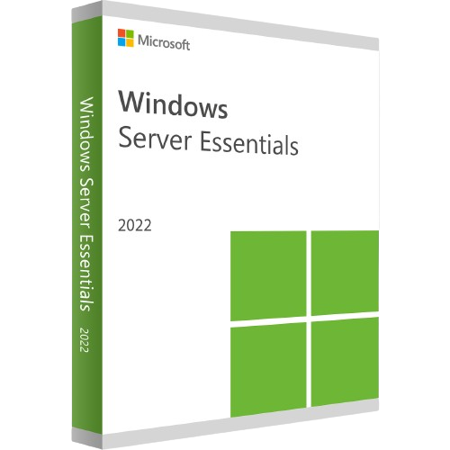 Produktverpackung von Microsoft Windows Server Essentials 2022